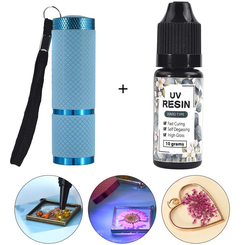 Epoxy Uv Resin Kit - 10g 25g Hard UV Resin DIY