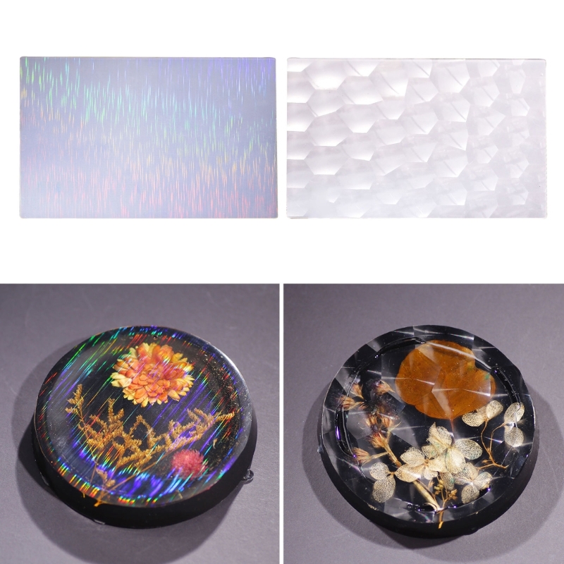 Resin Ocean Wave Mold - Holographic Silicone Inlay Rainbow-Window Film Holographic