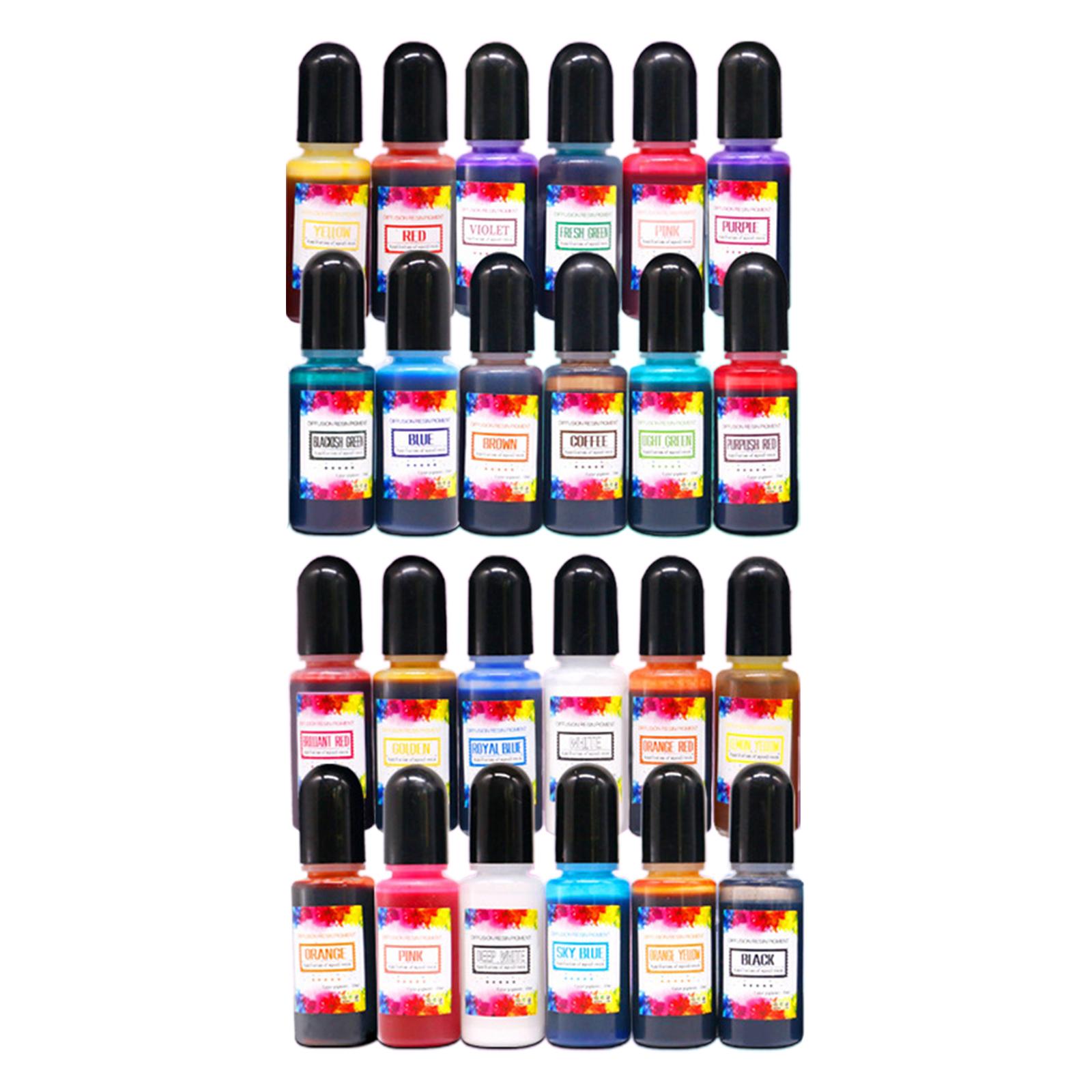 24Pcs Alcohol Inks Epoxy Resin - Resin Dye Alcohol recension och pris