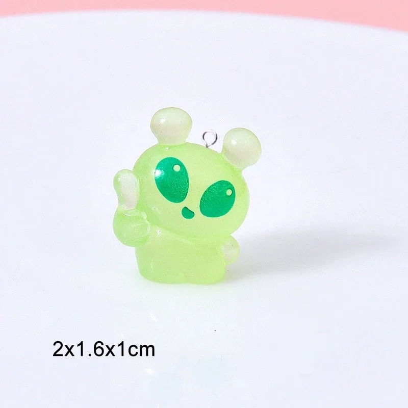 10Pcs Cute Mini Green Alien Re - Resin Craft Projects recension och pris