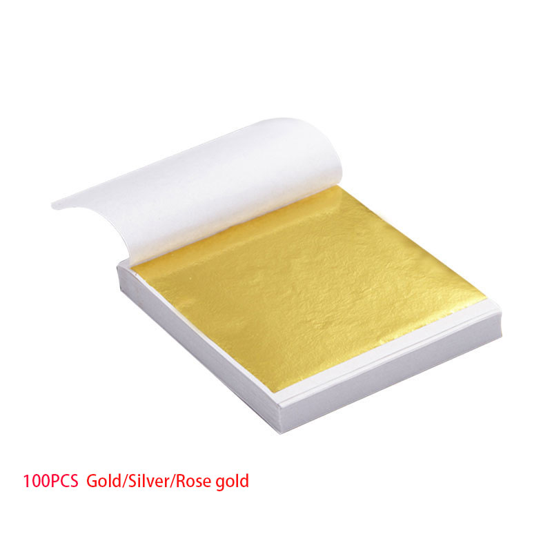 100pcs  Art Craft Design Paper - Gold Foil Flakes recension och pris