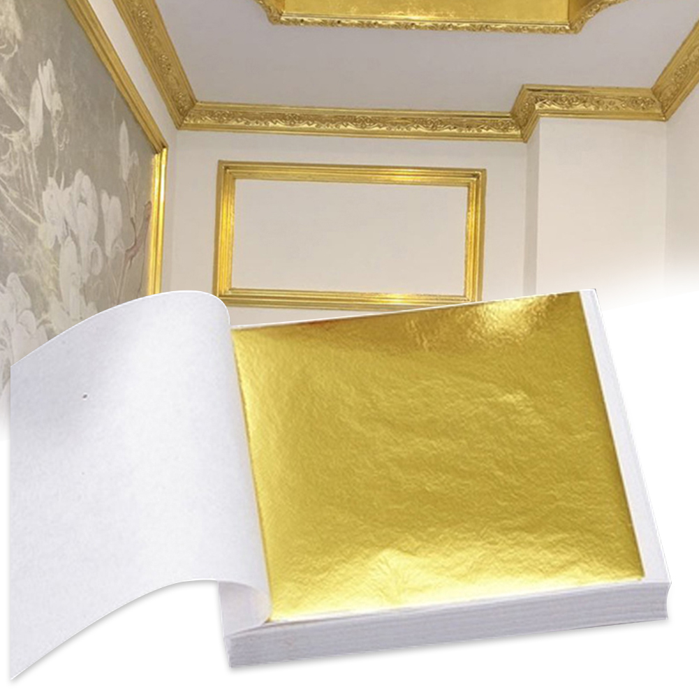 100pcs  Art Craft Design Paper - Gold Foil Flakes recension och pris