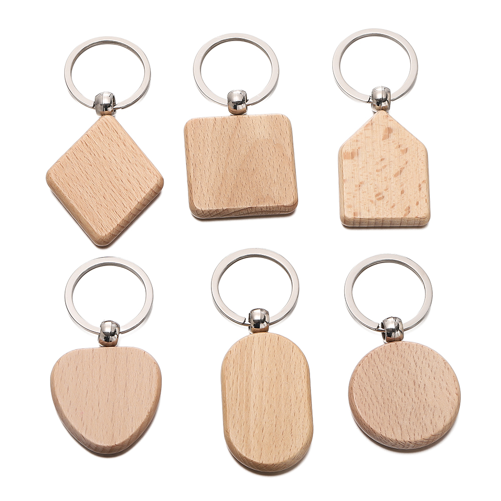 5pcs/lot Blank Geometry Wood K - Wood Ring Blank recension och pris