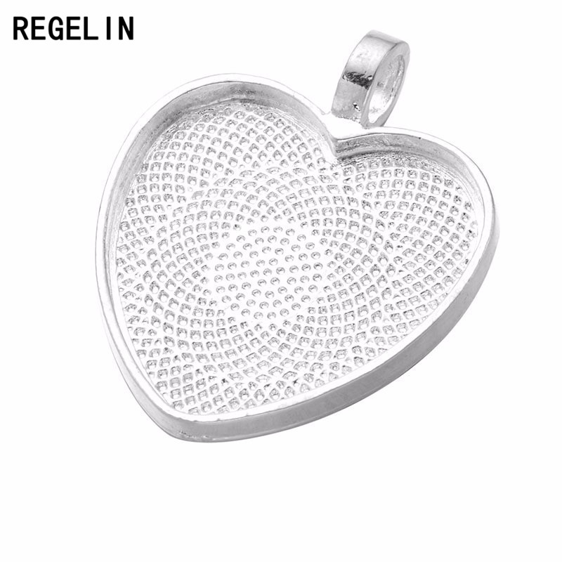REGELIN Heart Cabochons Settin - Bezels Set Pendant recension och pris