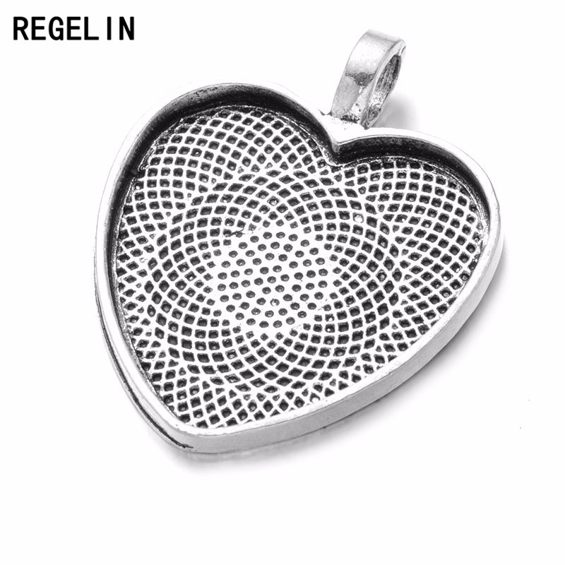 REGELIN Heart Cabochons Settin - Bezels Set Pendant recension och pris