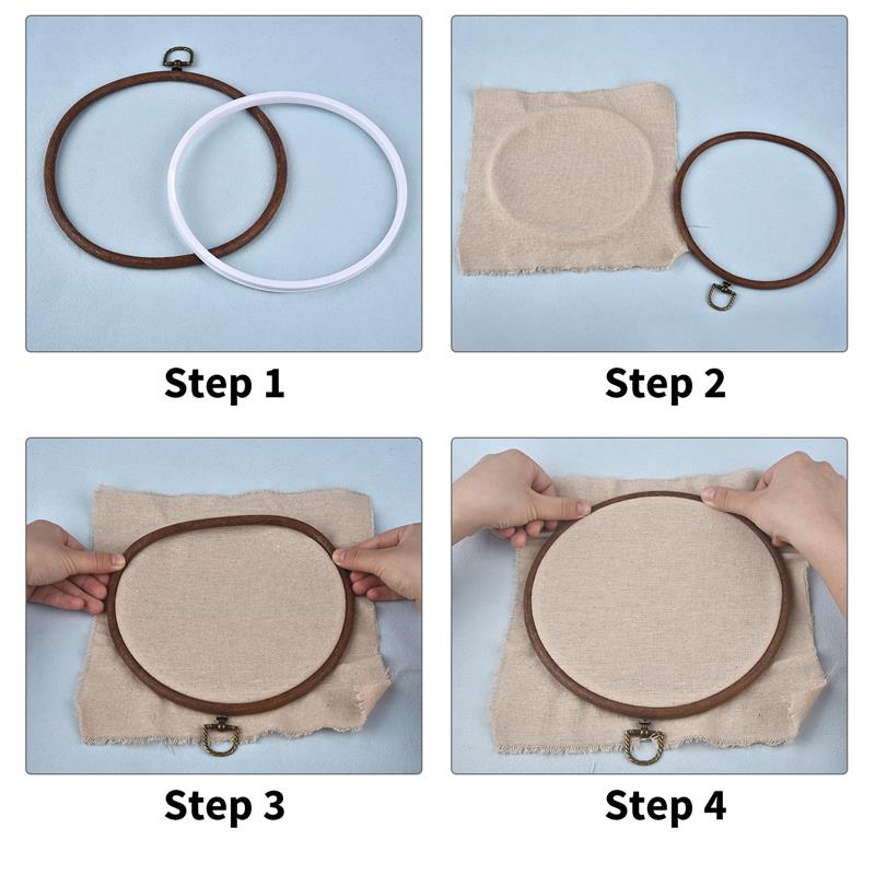 Sewing Tool Round Oval Wooden  - Wood Ring Blank recension och pris