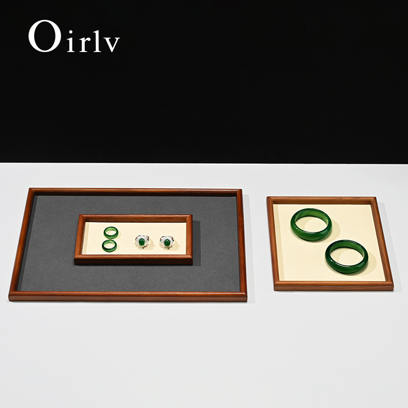 Oirlv 4 Size Wooden Jewelry Tr - Wood Ring Blank recension och pris