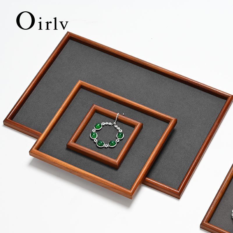 Oirlv 4 Size Wooden Jewelry Tr - Wood Ring Blank recension och pris