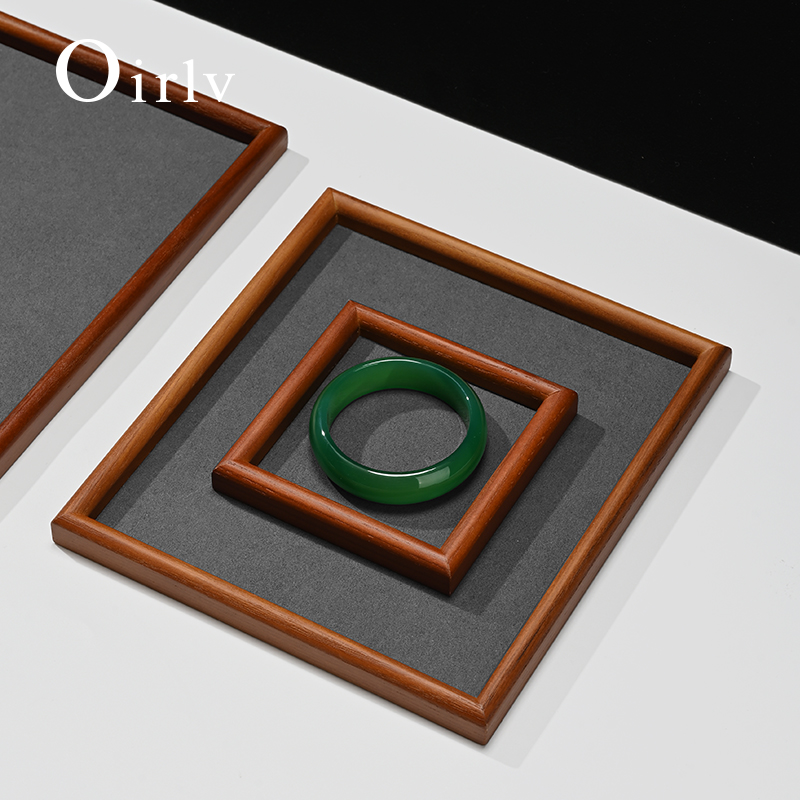 Oirlv 4 Size Wooden Jewelry Tr - Wood Ring Blank recension och pris