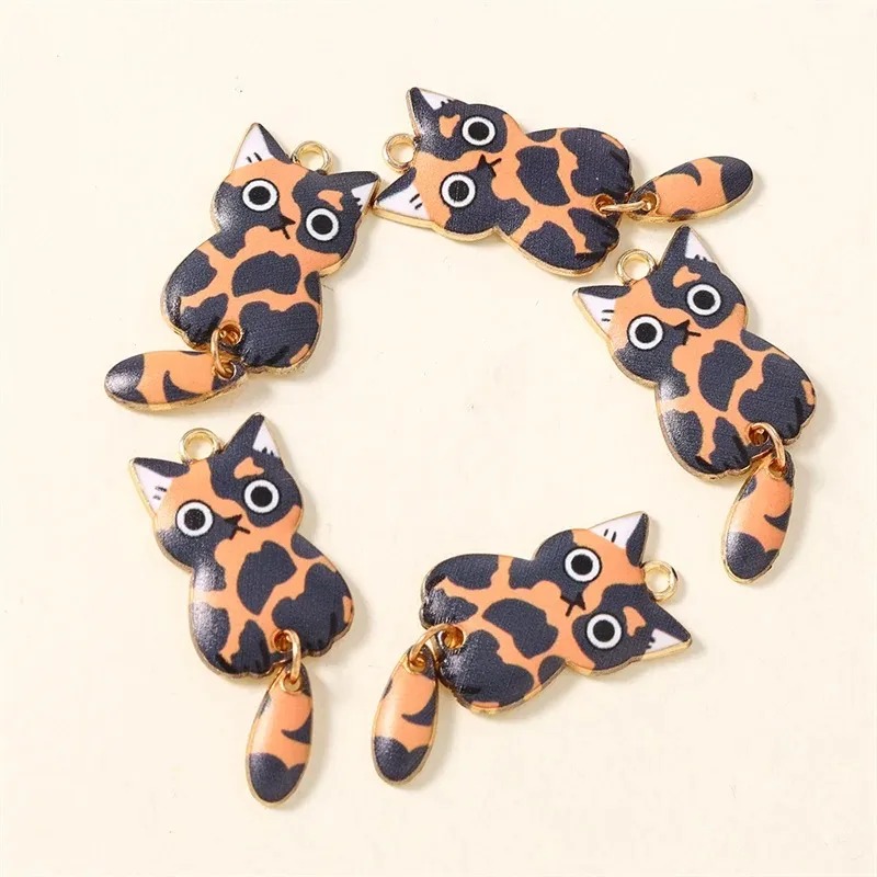 10Pcs 16×39mm Cute Cartoon Cat - Resin Craft Projects recension och pris