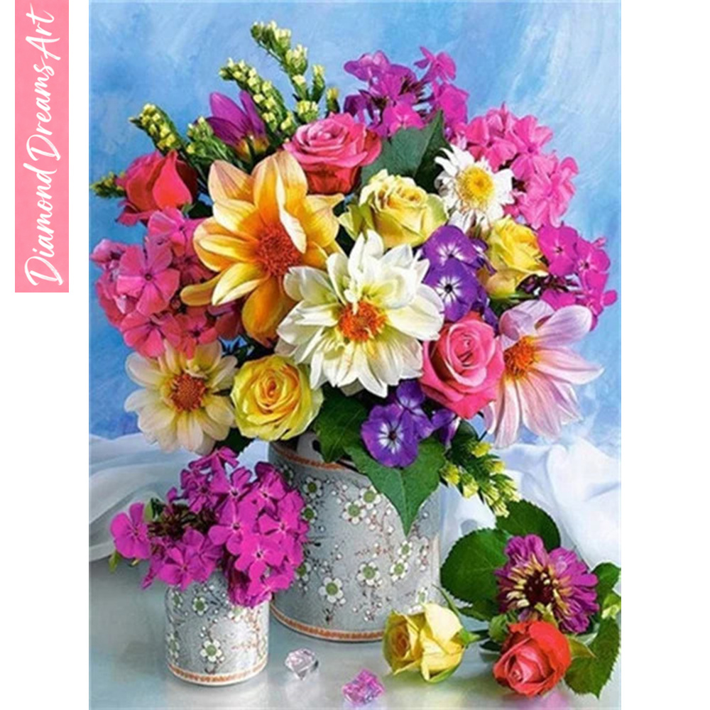 Full Diamond Mosaic Flower 5D  - Resin Craft Kit recension och pris