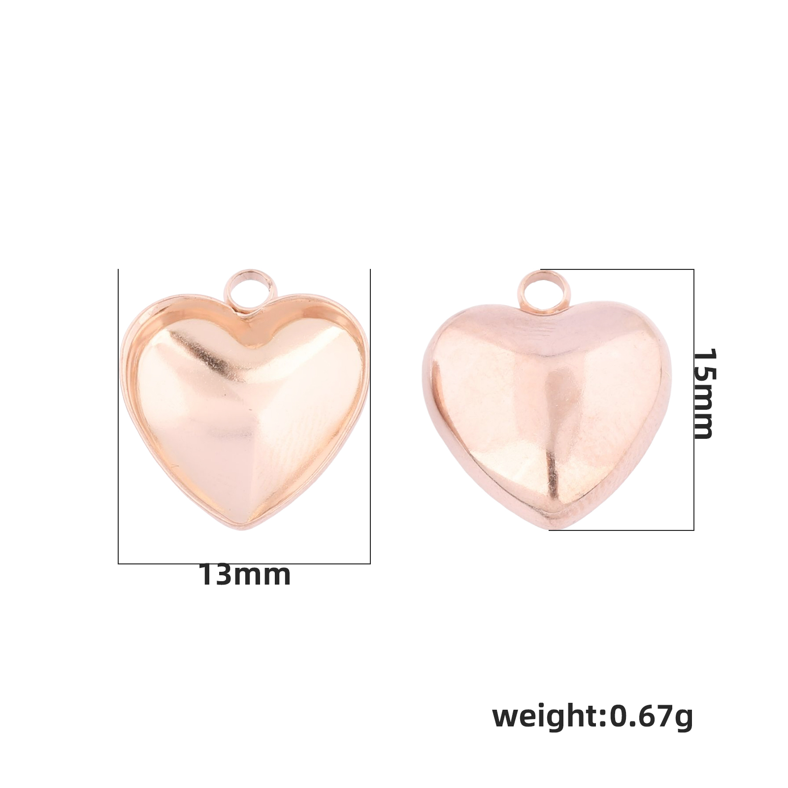 20pcs Stainless Steel 12mm Hea - Bezels Set Pendant recension och pris