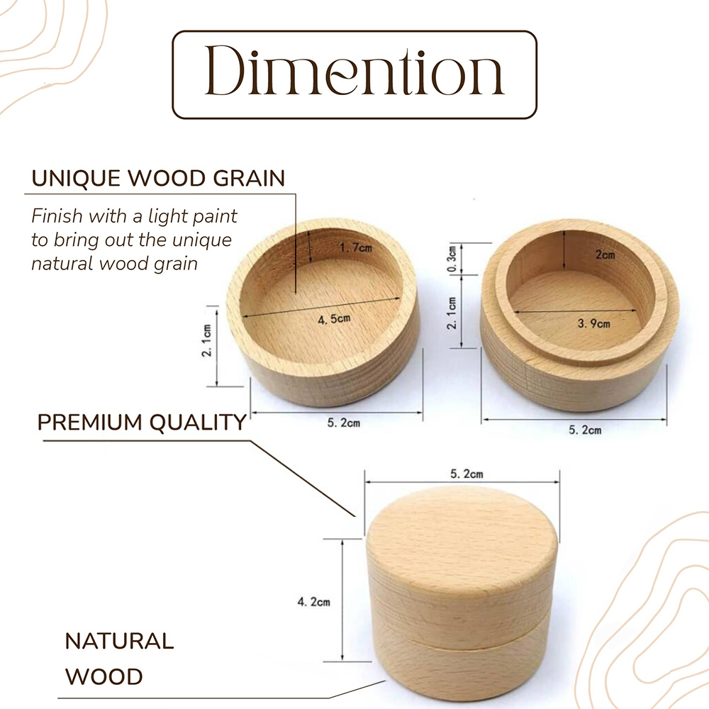 Personalized Wedding Ring Box  - Wood Ring Blank recension och pris