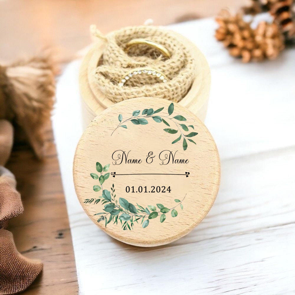 Personalized Wedding Ring Box  - Wood Ring Blank recension och pris