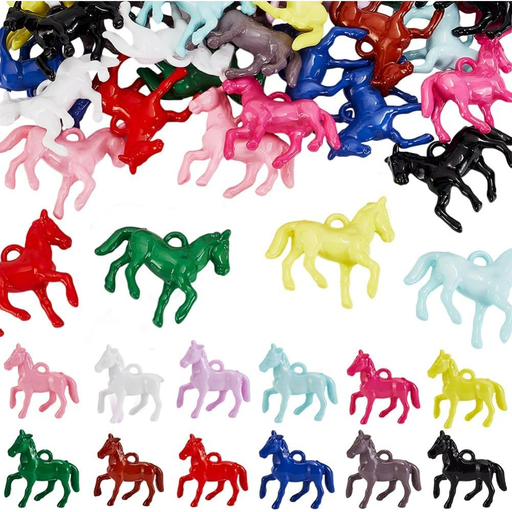 48pcs Opaque Acrylic Pendants  - Resin Craft Kit recension och pris