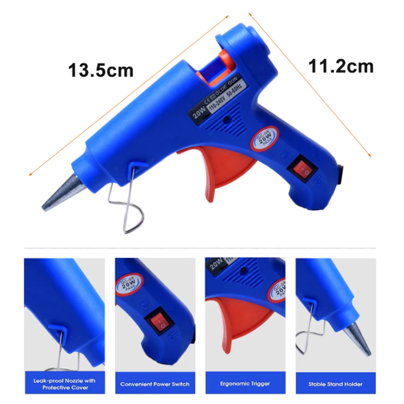 20W EU Plug glue gun.30pcs/10p - Heat Gun Small recension och pris