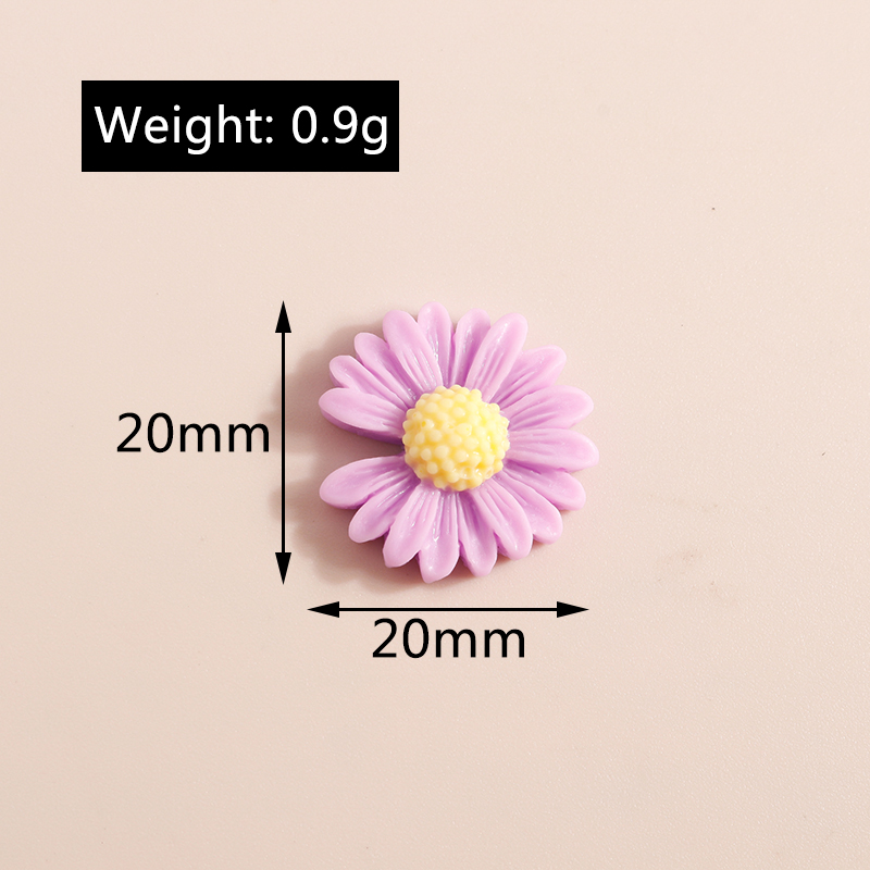 10pcs 20*20mm Kawaii Daisy Flo - Flower Preservation Resin recension och pris