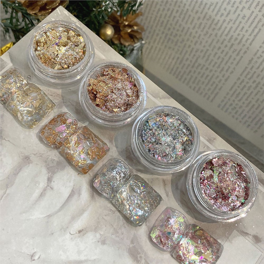 4jars Sparkly Gold Silver Foil - Gold Foil Flakes recension och pris
