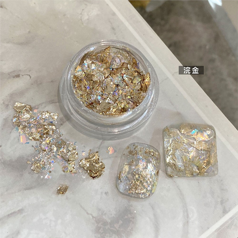 4jars Sparkly Gold Silver Foil - Gold Foil Flakes recension och pris