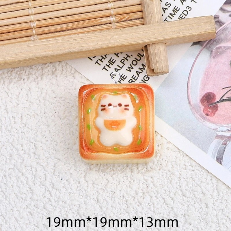 10Pcs Kawaii Cat Toast Bread R - Resin Craft Projects recension och pris