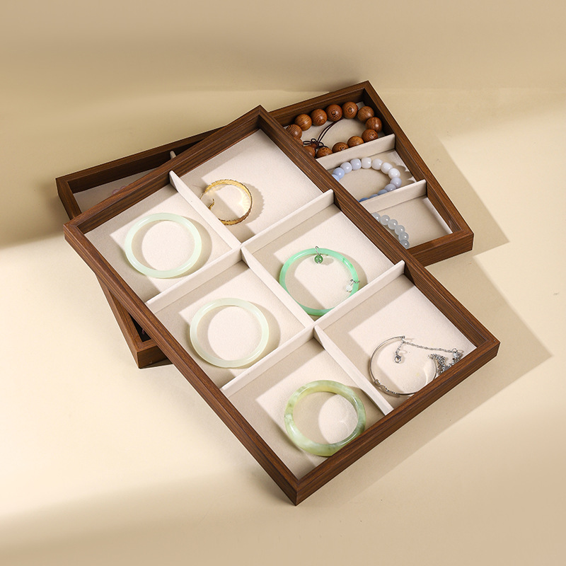 Walnut Wood Jewelry Display Tr - Wood Ring Blank recension och pris