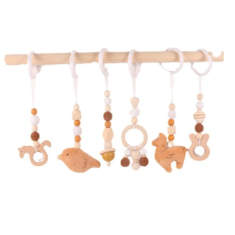 6Pcs Wooden Baby Toys Wooden B - Wood Ring Blank recension och pris