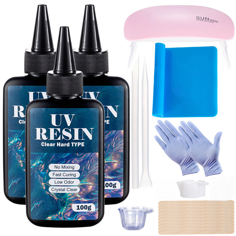 100g/250g Clear UV Resin Hard  - Epoxy Uv Resin Kit recension och pris