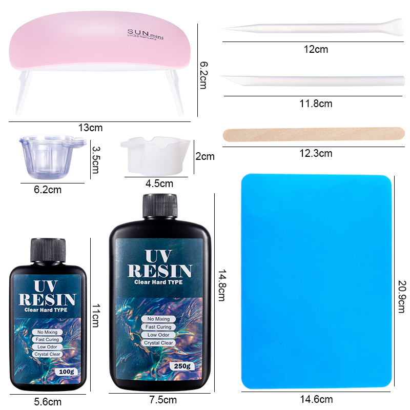 100g/250g Clear UV Resin Hard  - Epoxy Uv Resin Kit recension och pris
