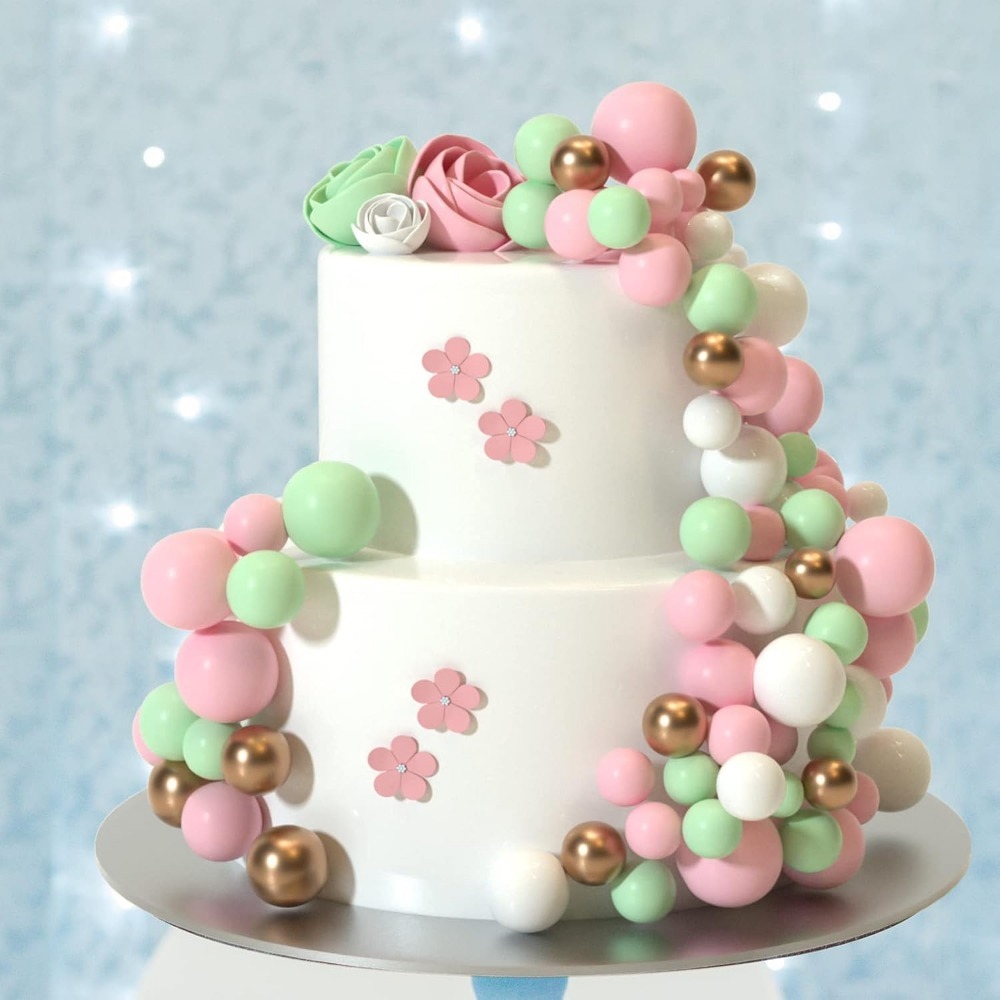 20Pcs Happy Birthday Cake Gold - Gold Foil Flakes recension och pris