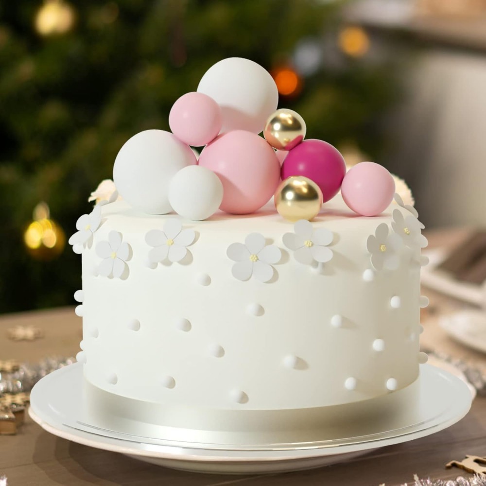 20Pcs Happy Birthday Cake Gold - Gold Foil Flakes recension och pris