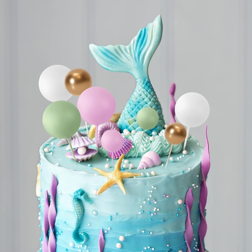 20Pcs Happy Birthday Cake Gold - Gold Foil Flakes recension och pris